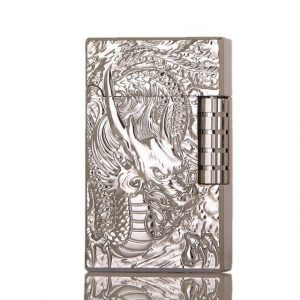 briquet dragon argent